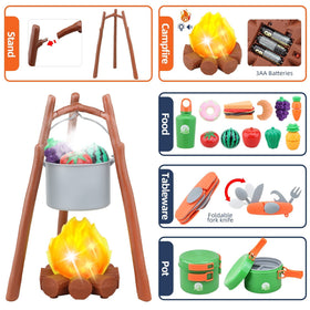 MITCIEN oil lamp toy provides cozy role-play lighting during campouts.