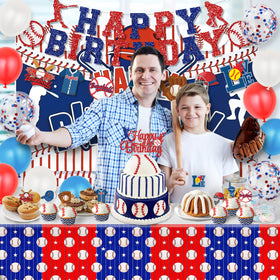Miucat baseball foil balloons create eye-catching accents for photos and ambiance.