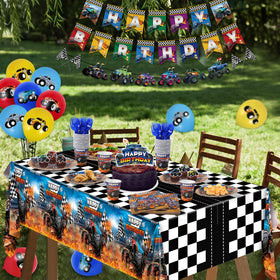 Miucat cupcake toppers feature monster trucks to decorate treats