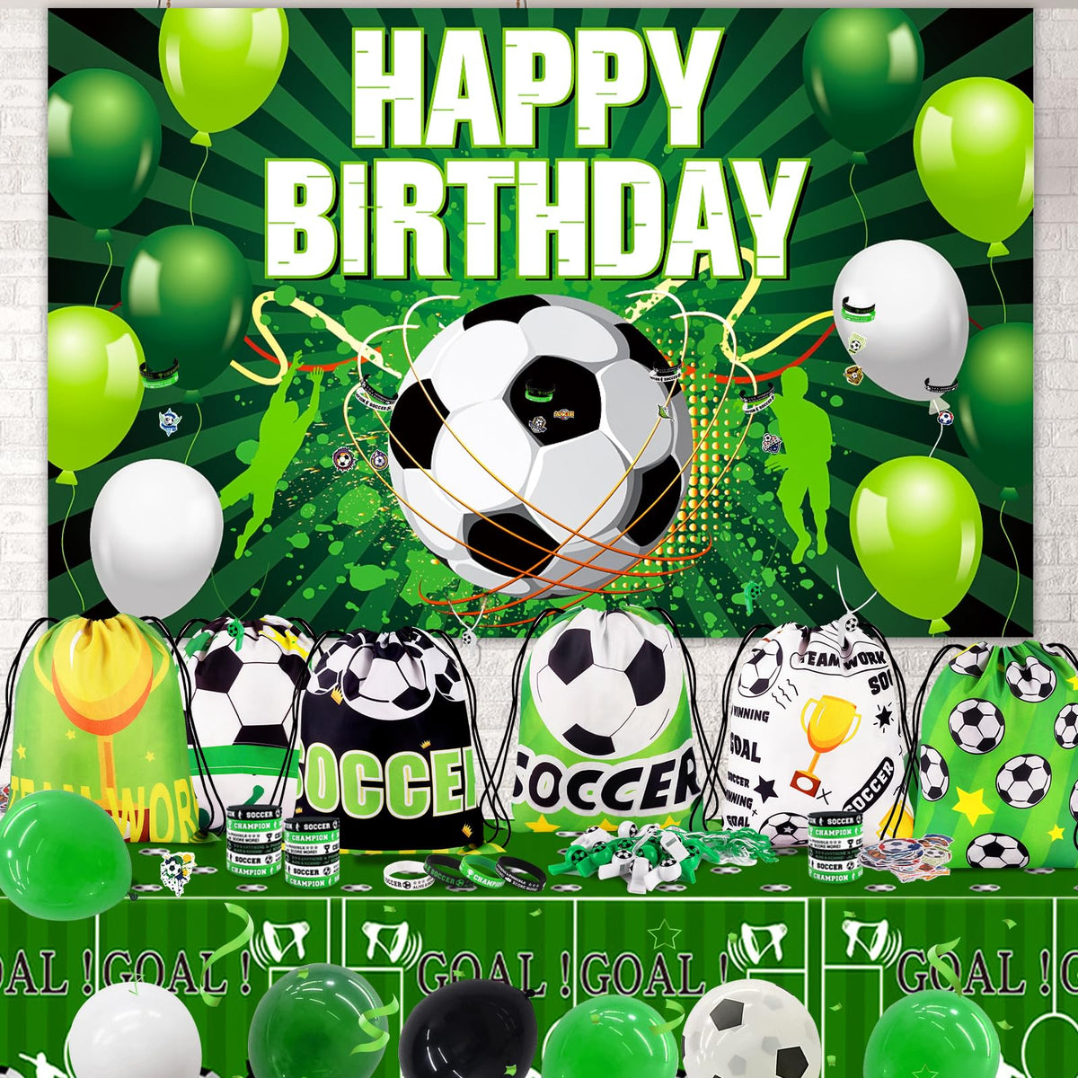 Miucat soccer stickers, self-adhesive decorations for loot bags