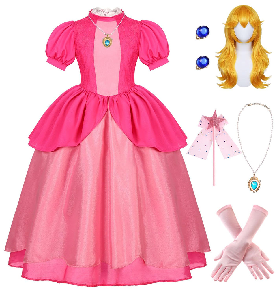 Miulruma Pink Princess dress front view for regal look