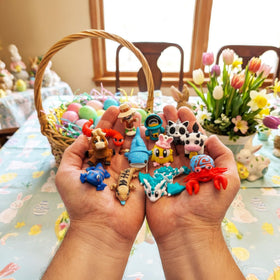 Mivi Collection Collectible Creatures showing a growing line of mini figures.