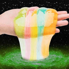MiVRIU galaxy-themed glow slime adds magical ambiance to birthday decor.