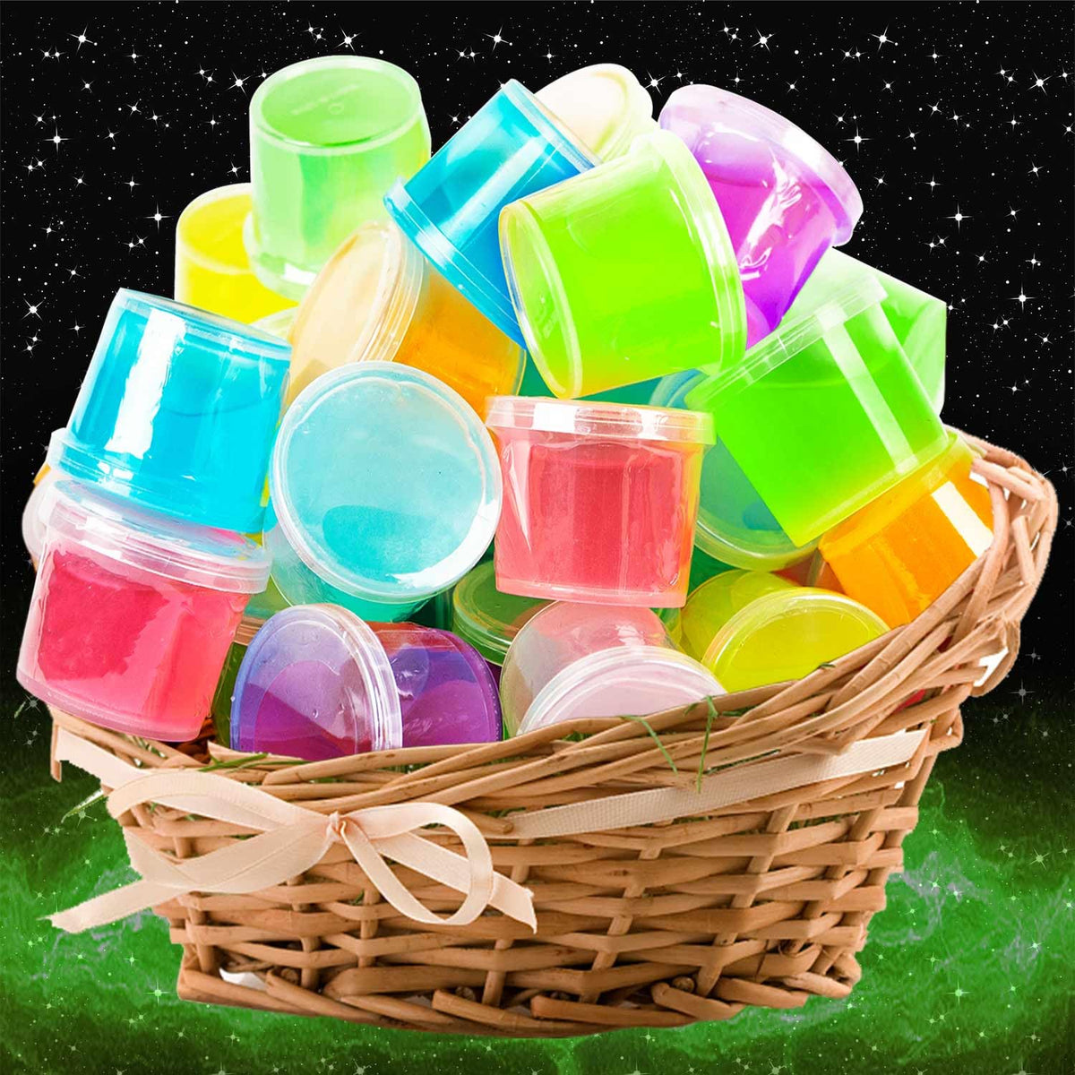 MiVRIU jumbo slime color variety, bright hues for sensory play and creativity.