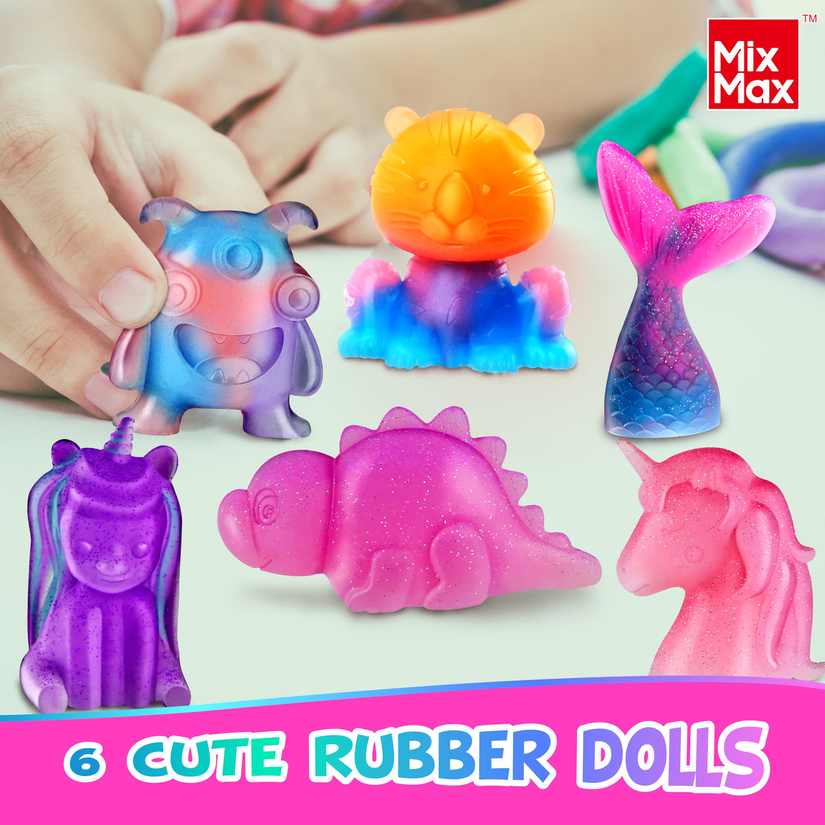 MixMax DIY squishy colors and glitter for vibrant crafts