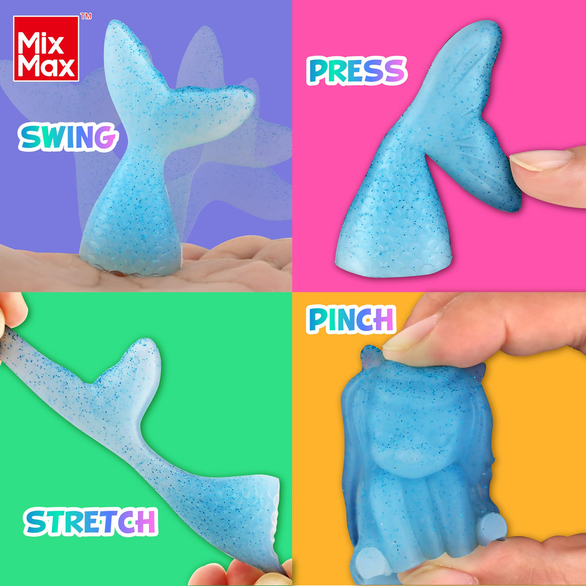 MixMax soft dolls for satisfying stress relief through squishy play