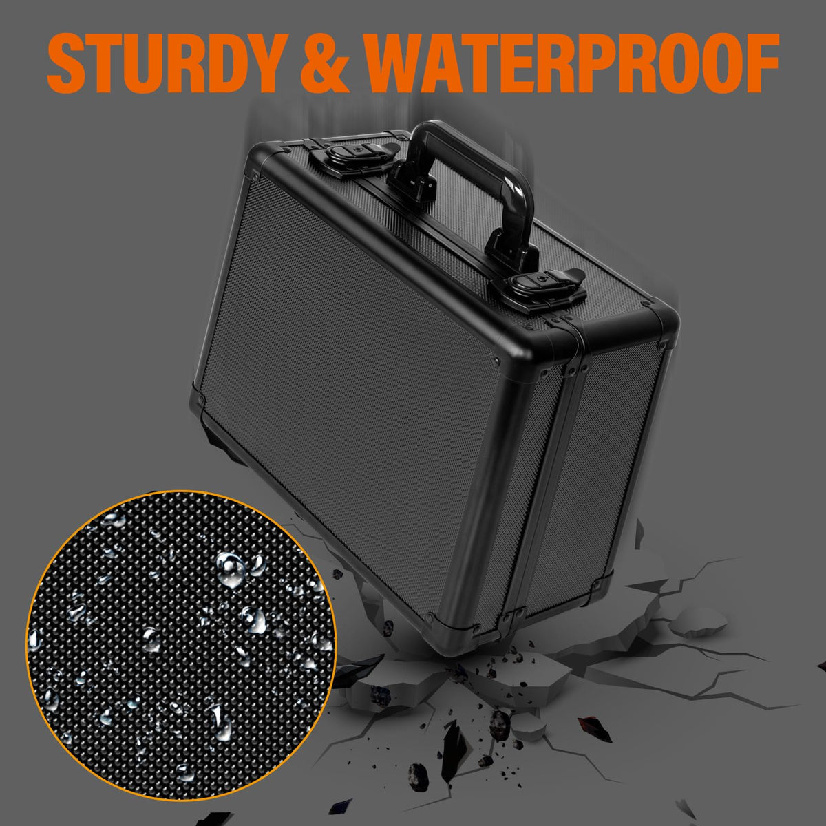 MIXPOET premium exterior and lockable design adds confidence for transport.