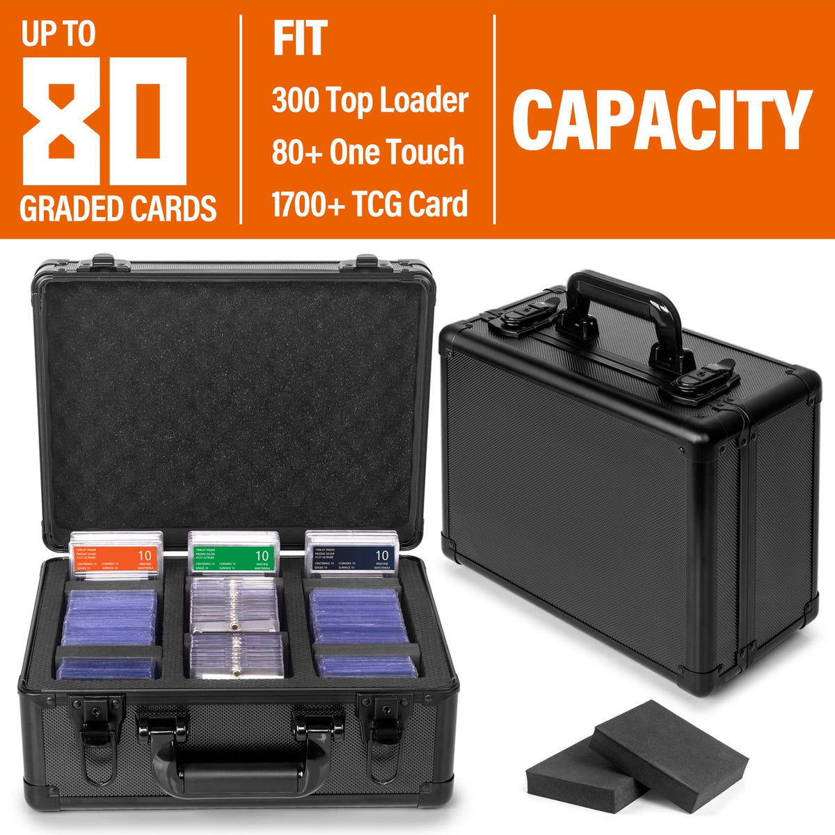 MIXPOET top-loader storage capacity supports hundreds of top loaders.