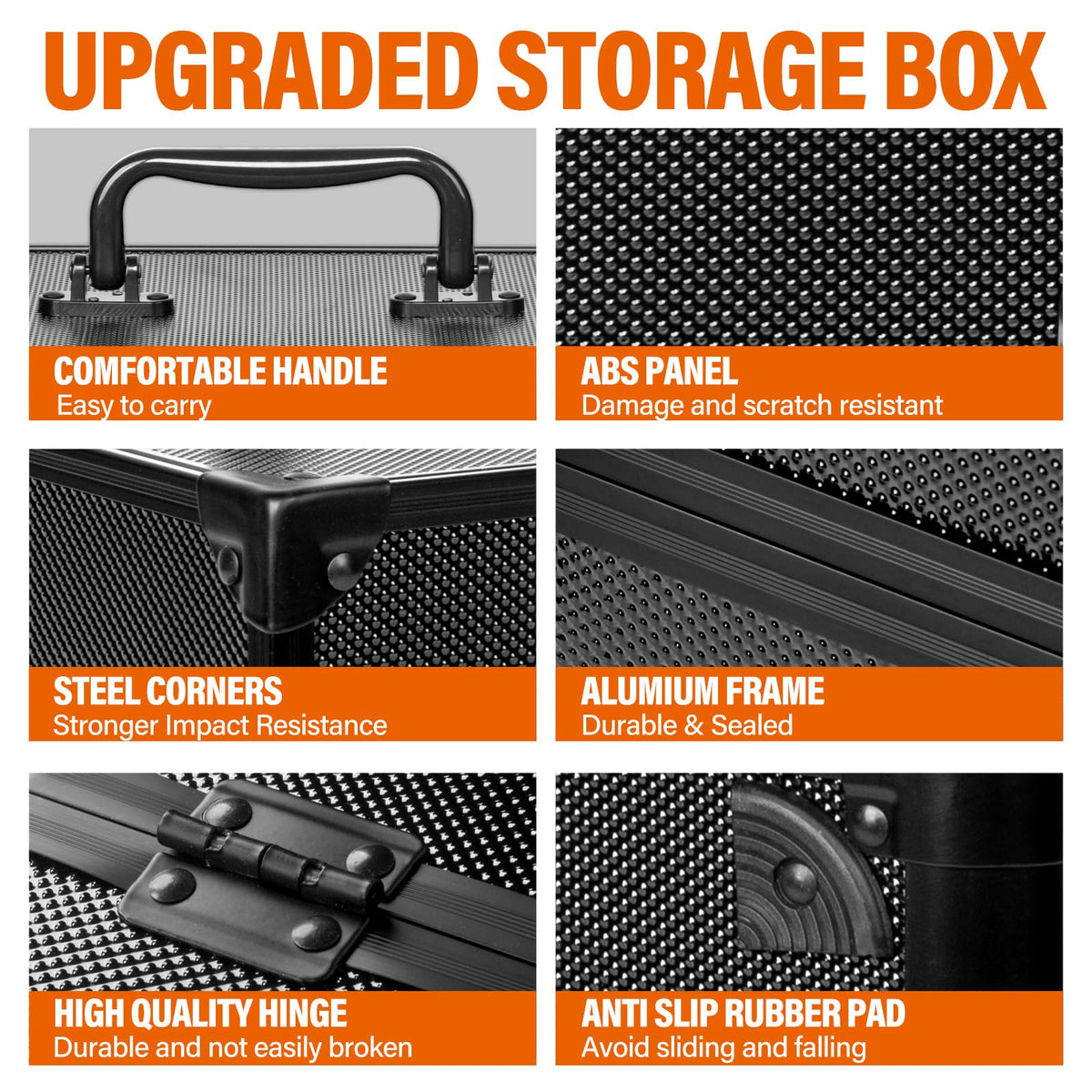 MIXPOET top loaders case lid open for easy access during shows and transport