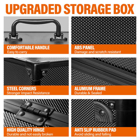 MIXPOET top loaders case lid open for easy access during shows and transport