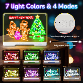Mixvova seven-color neon markers shown for vibrant night art.