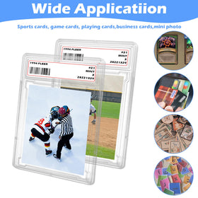 Miyukyee secure buckle closure keeps cards safely sealed during transport