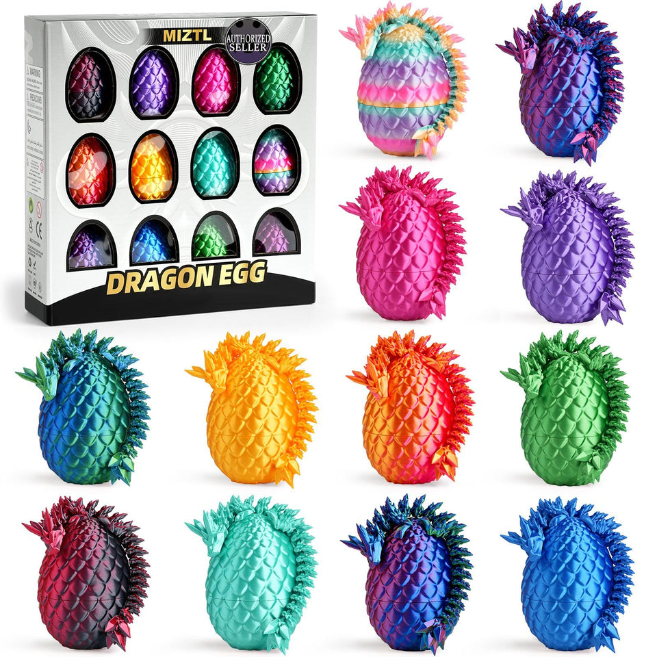 MIZTL 12-pack dragon eggs outer shell for dramatic display and playful unboxing