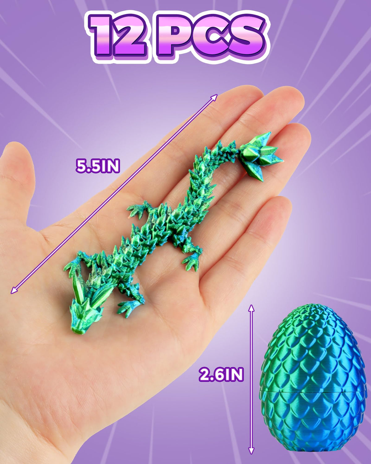 MIZTL 3D dragon inside egg highlighting storytelling play