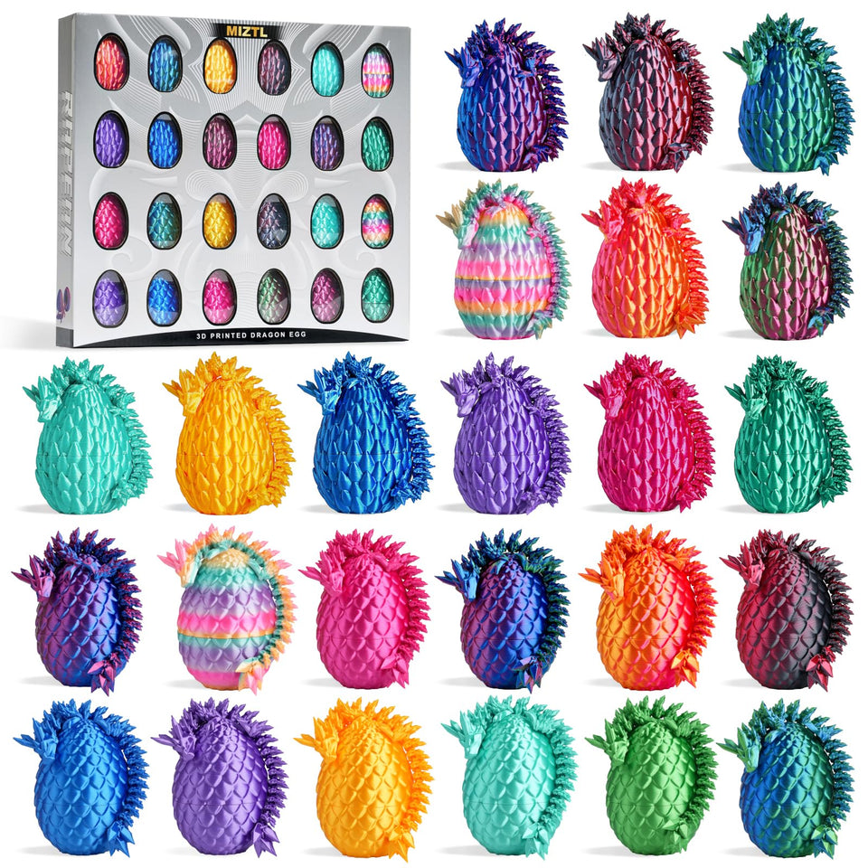 MIZTL dragon eggs 24pack for imaginative play and display