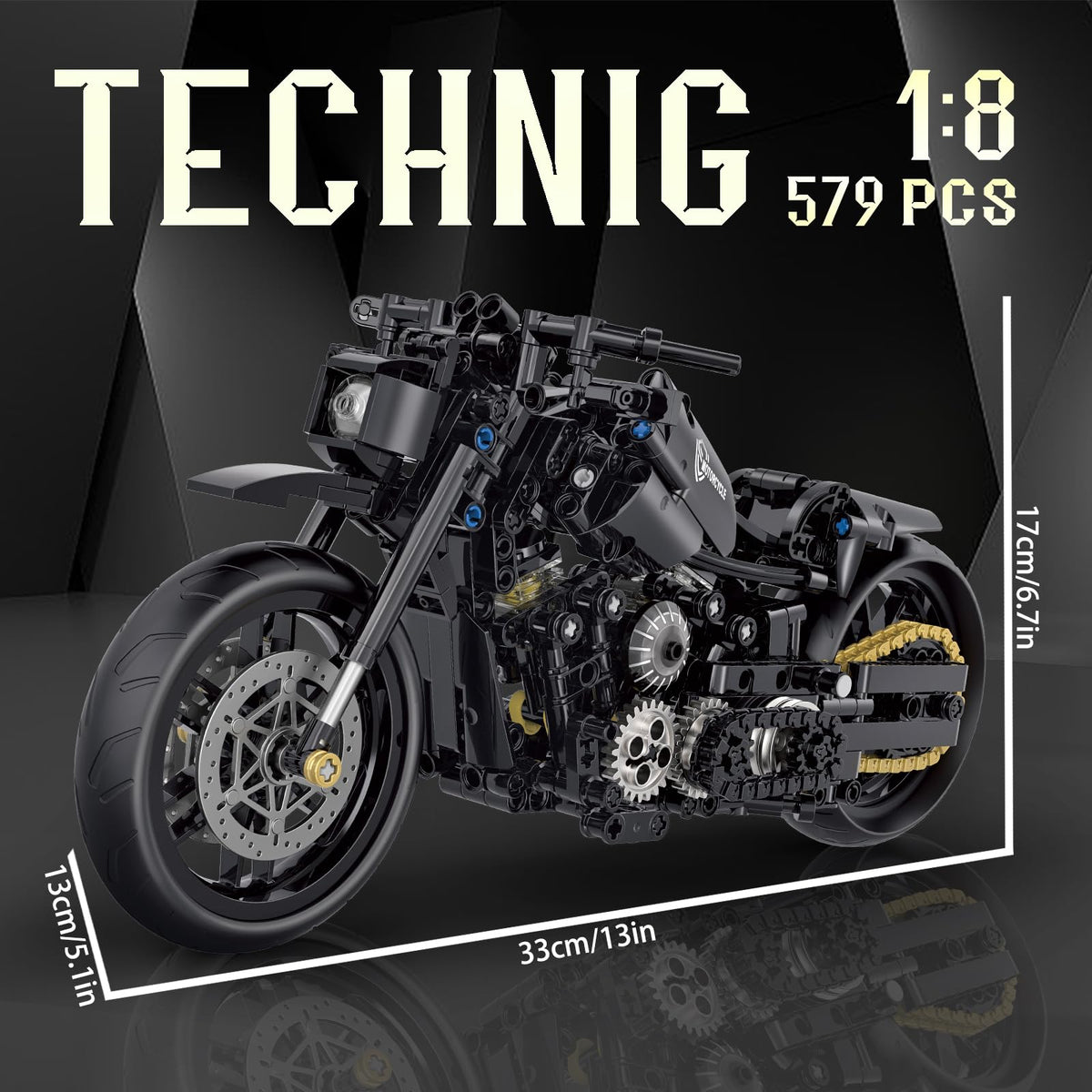 MJDDJA 1:8 motorcycle body stickers for authentic look.