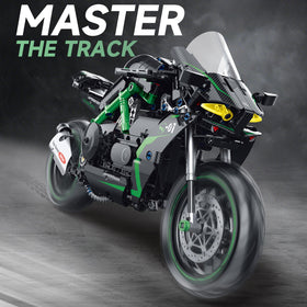 MJDDJA 1:8 motorcycle model engine and suspension details for immersive building