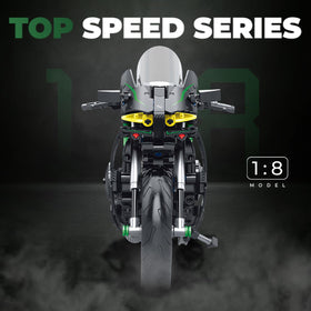 MJDDJA 1:8 motorcycle model windshield and decals for a striking collectible