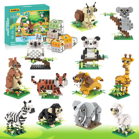 MJDDJA mini animal blocks alpaca for creative building and party favors