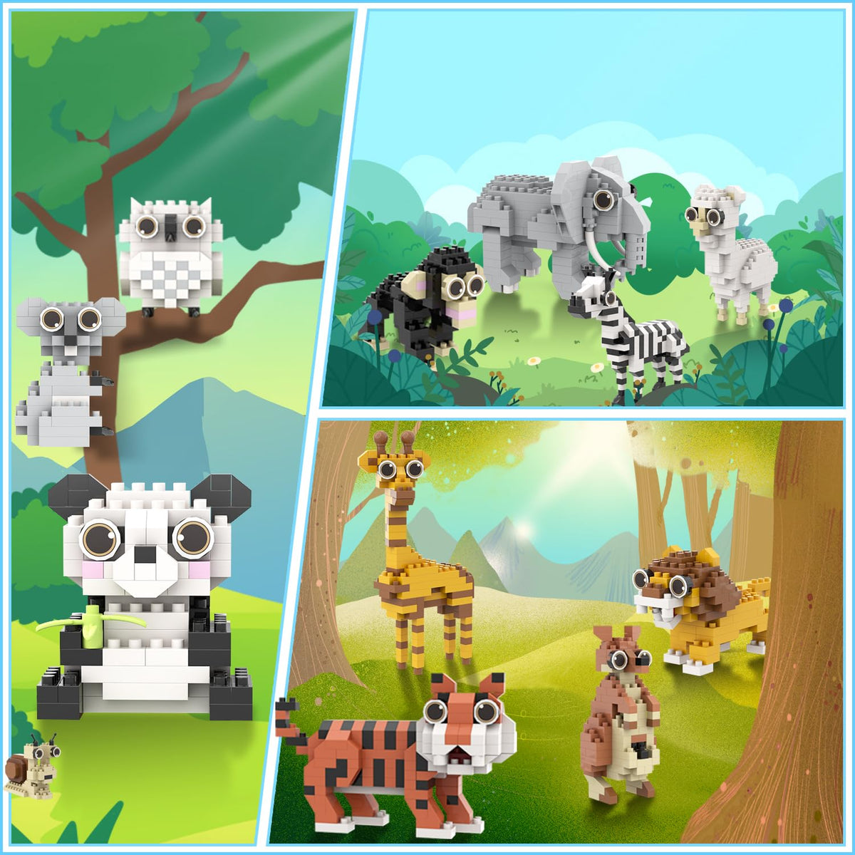 MJDDJA panda building blocks for classroom prizes and fun crafts