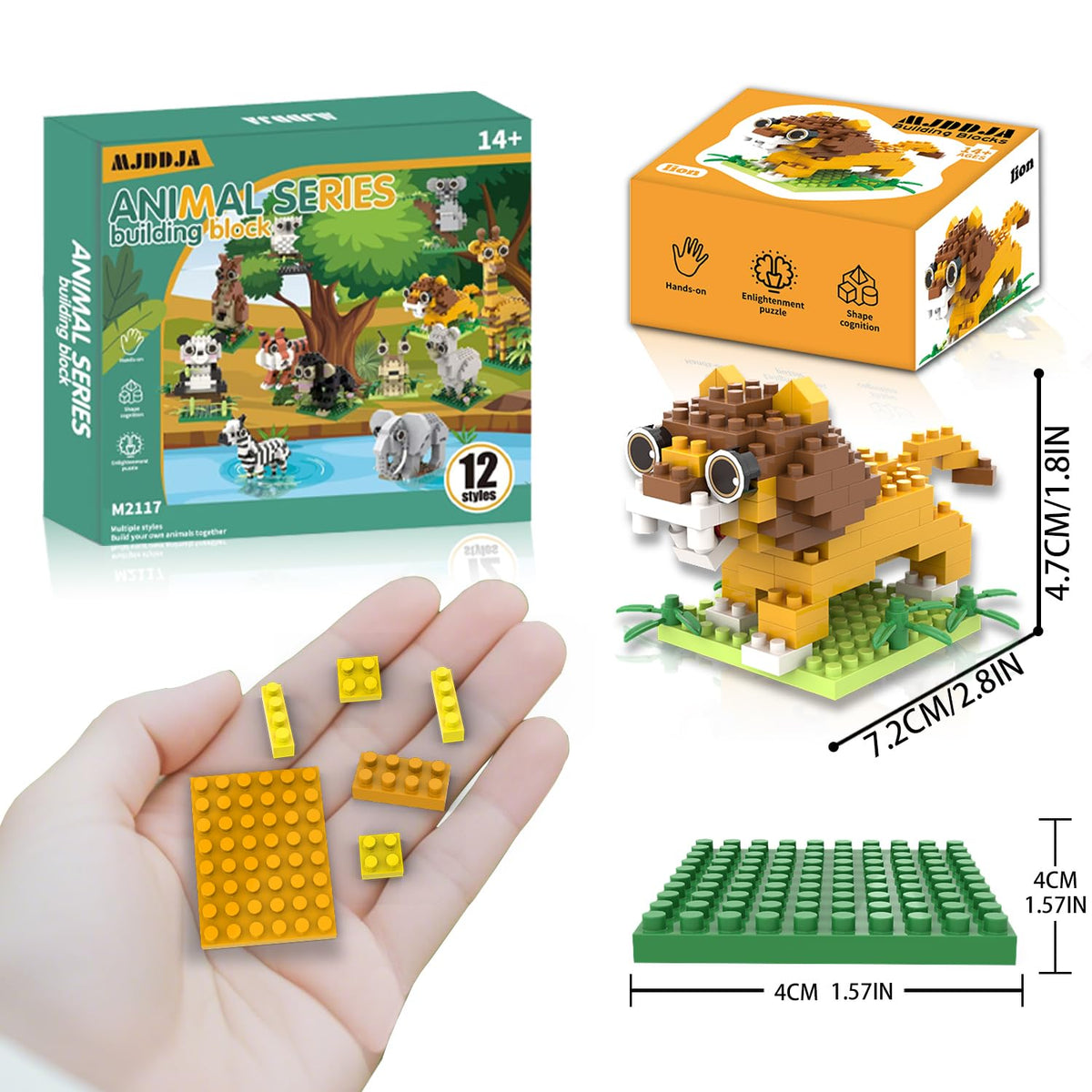 MJDDJA tiger blocks for energetic building sessions and gifts