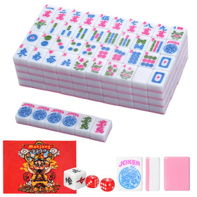MJDYTYT pink American Mahjong tiles 1-2 inch for easy viewing during family game night