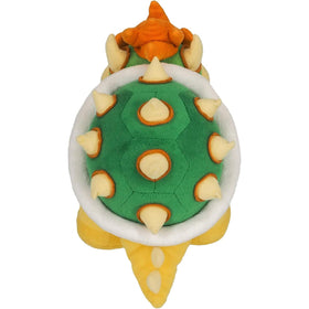 MJJAOQYF Bowser plush side view, soft filling supports cozy bedtime comfort.