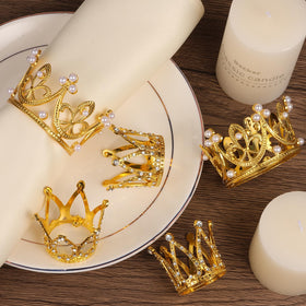 MJOGGOTT mini crowns 30-pack for versatile party, wedding, or baby shower decor