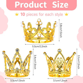 MJOGGOTT round multi-diamond crown topper creates sparkling cake accents