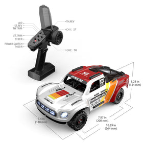 MJX Hyper GO 14211 2.4GHz control layout enables precise, interference-free handling.