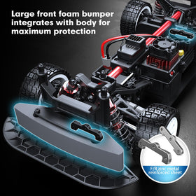 MJX Hyper GO 14303 Citroen C3 brushless motor close-up hints at high-speed power