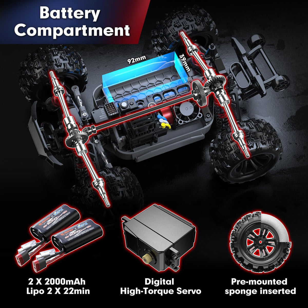 Compact MJX H16MT fits in a backpack for on the go fun.