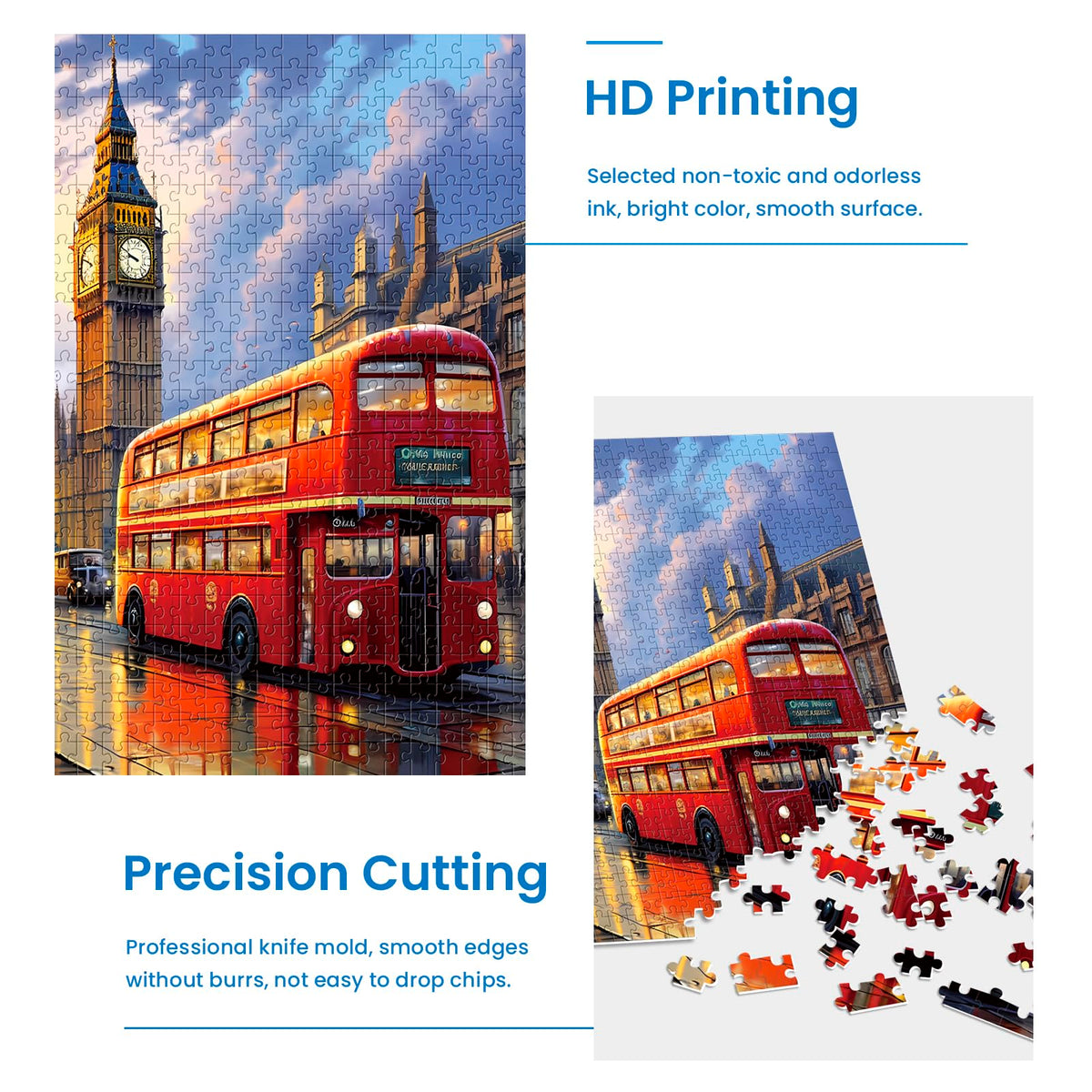 Mjyphdm detailed-piece smooth-cut features for safe handling and smooth puzzle play.