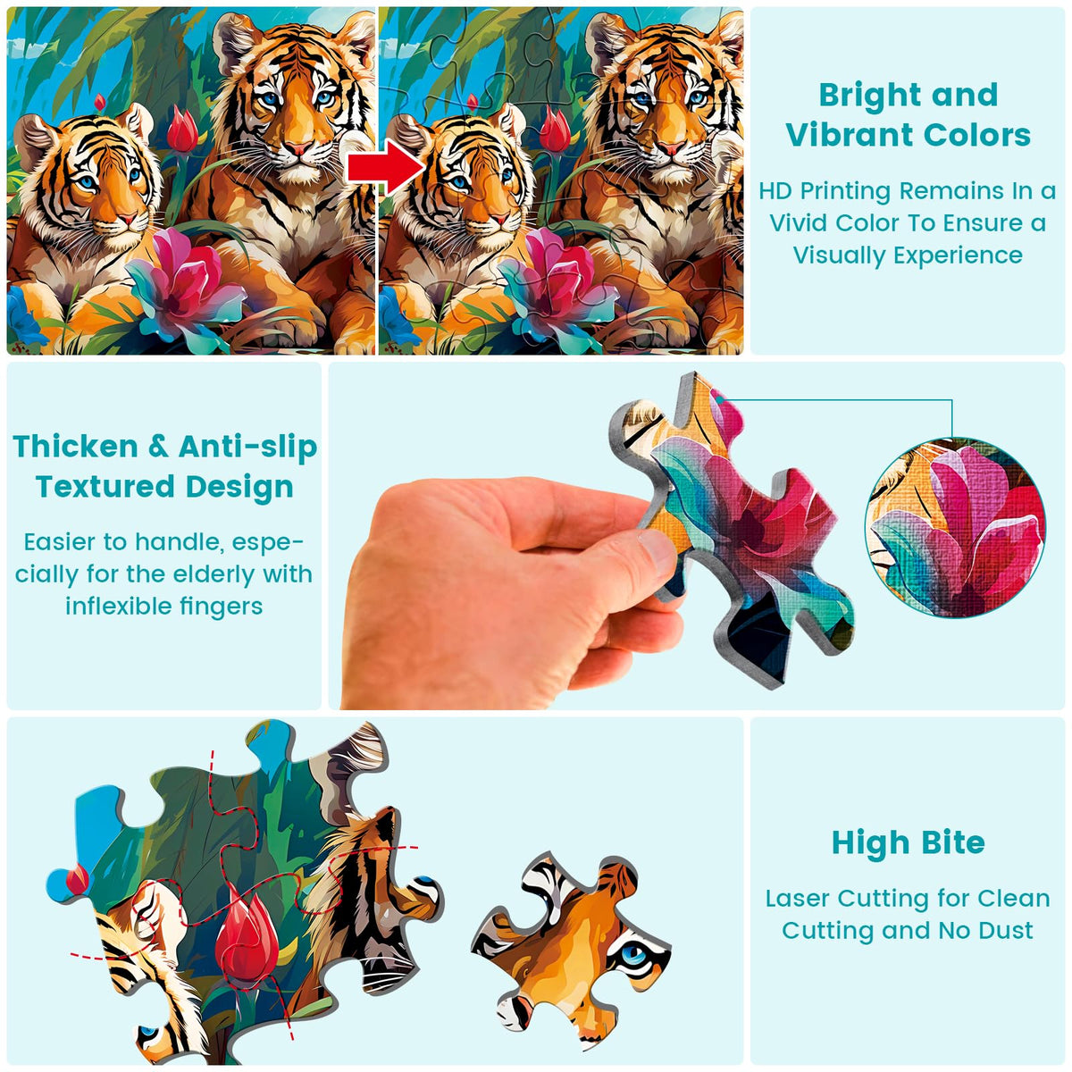 mjyphdm easy-grip design eases placement and handling during shared activities.