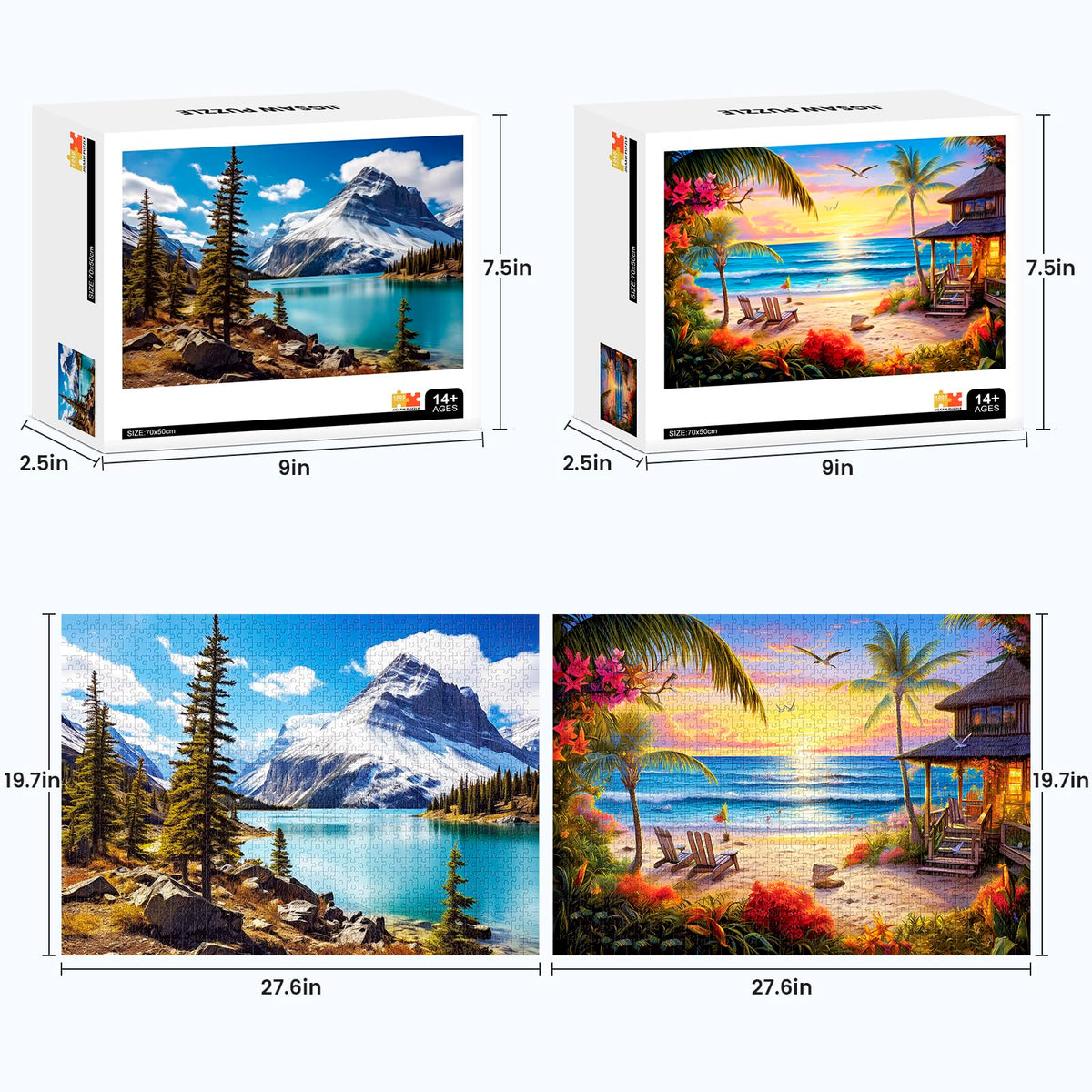 mjyphdm Moraine Lake 1000-piece puzzle ideal for cozy evenings and conversation
