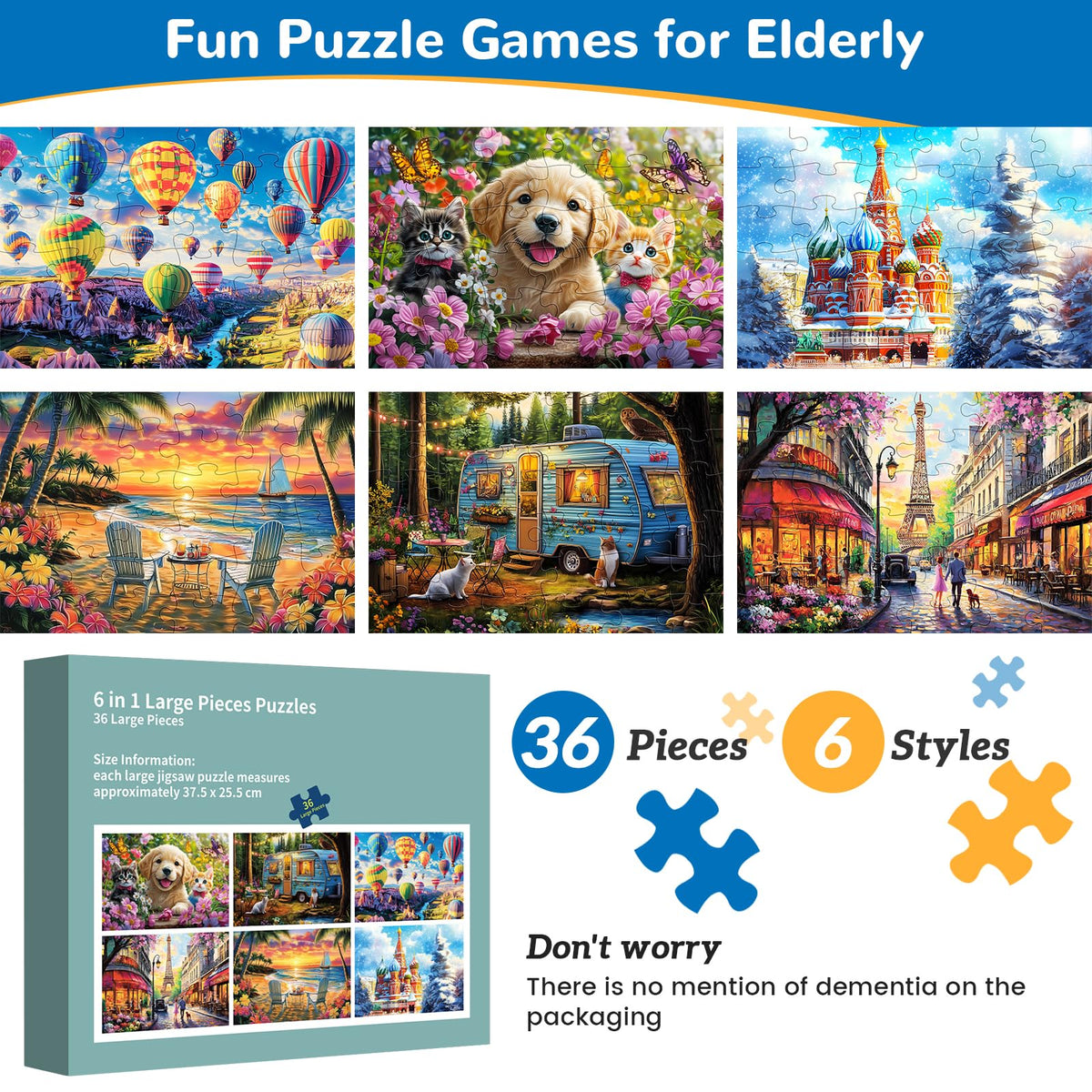mjyphdm thick anti-slip puzzle pieces aid grip for seniors with reduced dexterity.