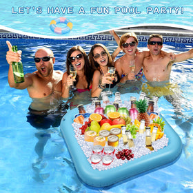 MJZ pool table doubles as a cooler for drinks and fruit.