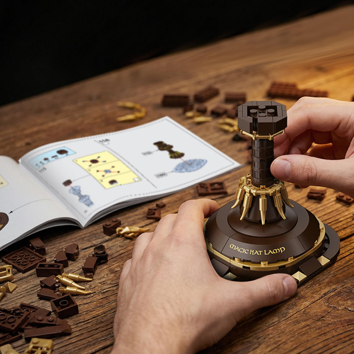Mkmimo lego-compatible hat lamp suitable for LEGO fans
