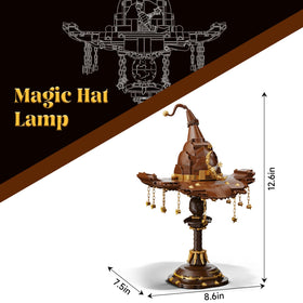 Mkmimo Magic Hat Lamp with hanging chains and stars for whimsy