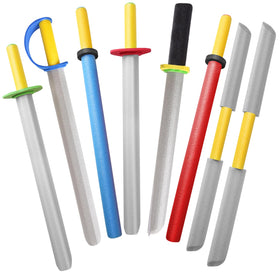 MLcnleS foam swords front view, safe for imaginative play and easy handling.