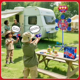 M&LD two guns foam dart playset enables quick setup and shared outdoor play
