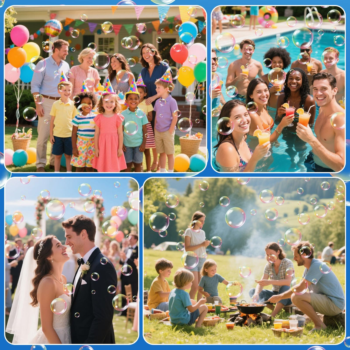 MLDKA durable ABS material ensures safe, long-lasting bubble fun.