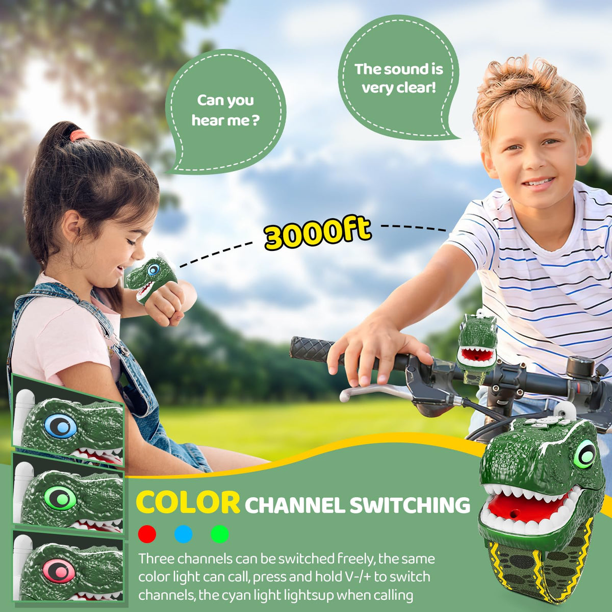 MLDKA clear-sound walkie talkie delivers crisp conversations for camping, hiking, or indoor games.