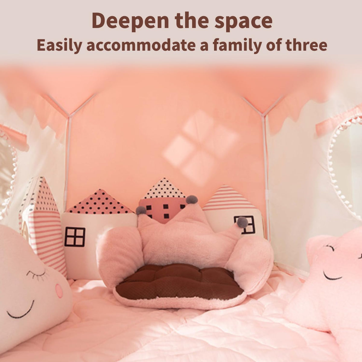 MLDXC Princess Castle Tent easy assembly for quick setup