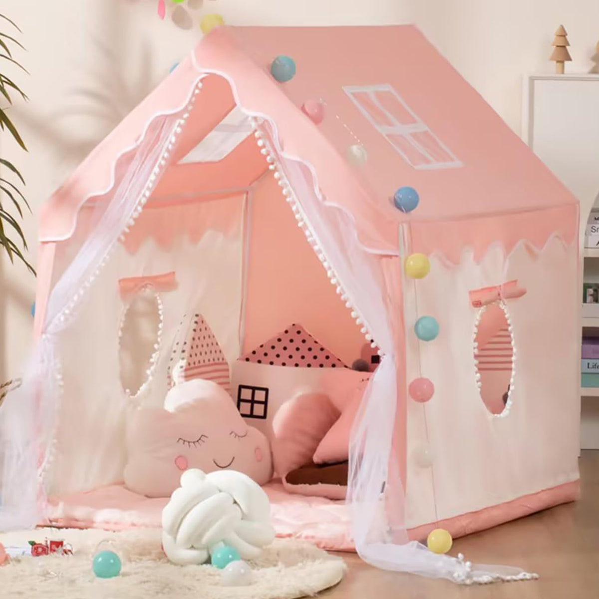 MLDXC Princess Castle Tent interior space for 2–3 children for imaginative play