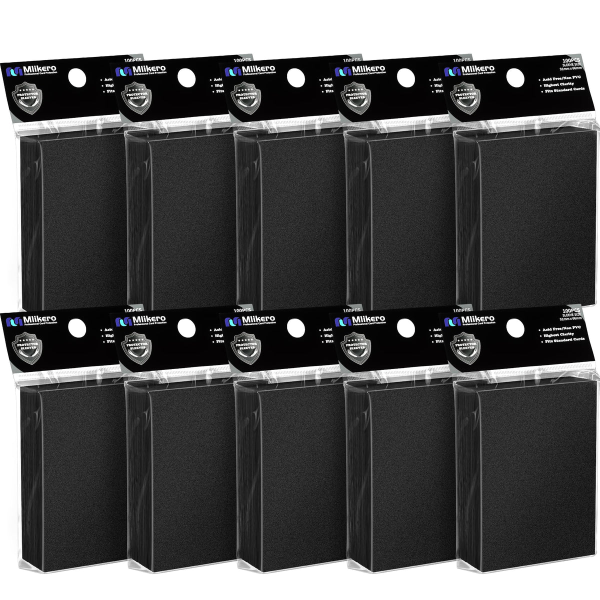Mlikero 1000-pack card sleeves protect MTG/TCG cards from dust and wear