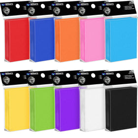 Mlikero 1000-pack color card sleeves for organized collections and easy handling.