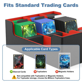 Mlikero case fits 1800+ sleeved cards for organized collections