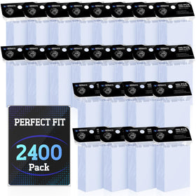 Mlikero 2400-pack inner sleeves for 66x91 fits providing clear protection.