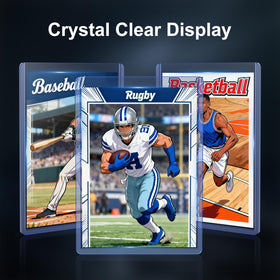 Mlikero 55pt top loader football 3x4 keeps cards safe and visible.